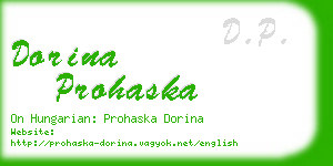 dorina prohaska business card